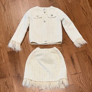 Lola + The Boys Cream Formal Kids Dress Set